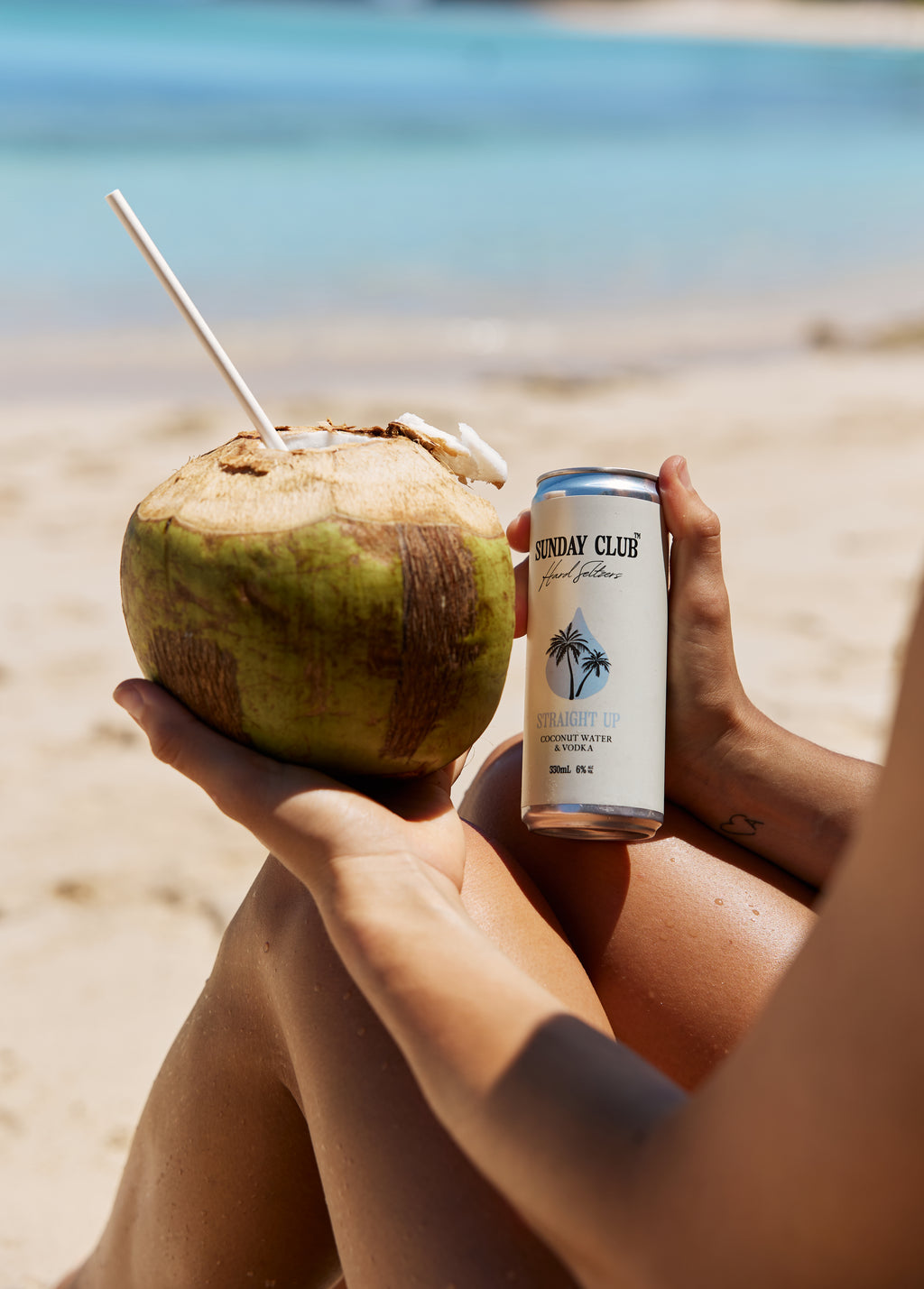 Straight Up Coconut Water Seltzer 16 Carton