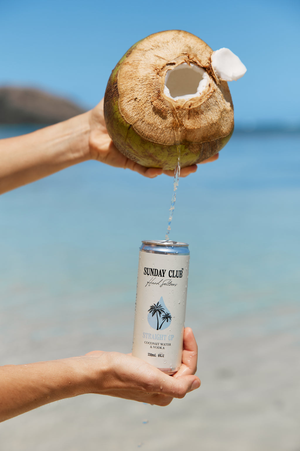 Straight Up Coconut Water Seltzer 16 Carton